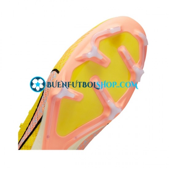 Nike Air Zoom Mercurial Vapor XV Pro FG Lucent Rosa Amarillo Botas de Fútbol