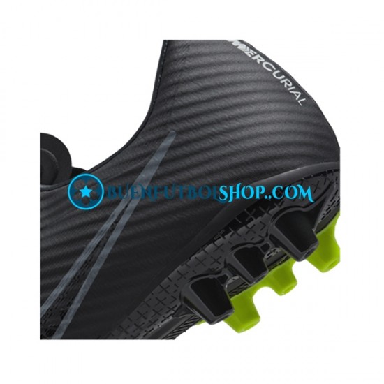 Nike Air Zoom Mercurial Vapor XV Shadow Academy AG Gris Negro Botas de Fútbol