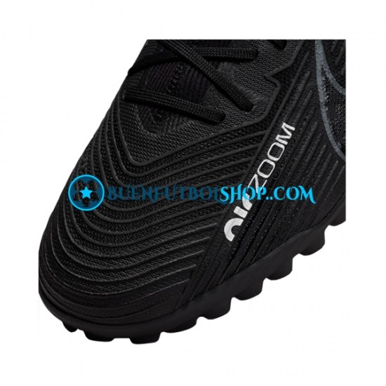Nike Air Zoom Mercurial Vapor XV Shadow Pro TF Gris Negro Botas de Fútbol