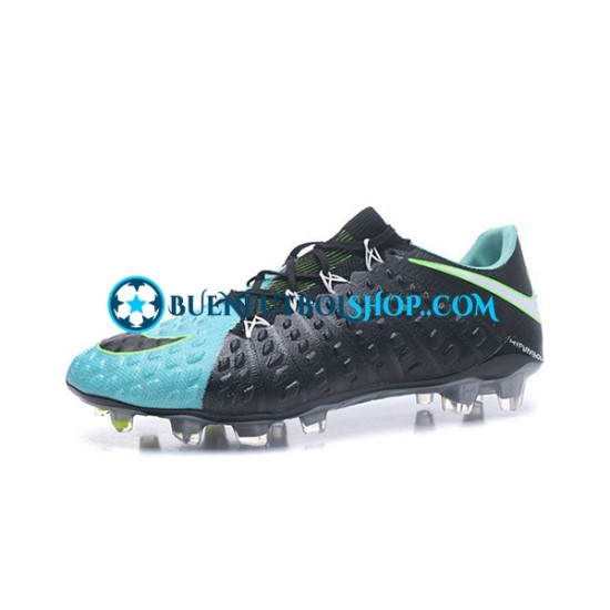 Nike HyperVenom Phantom III Elite FG Azul Negro Botas de Fútbol