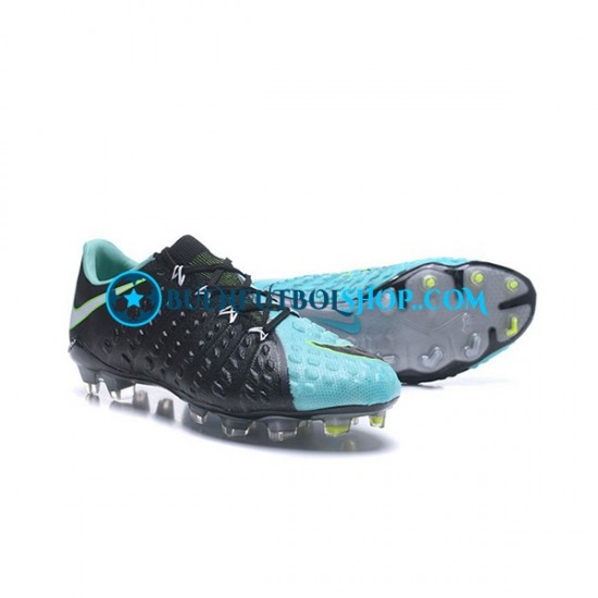 Nike HyperVenom Phantom III Elite FG Azul Negro Botas de Fútbol