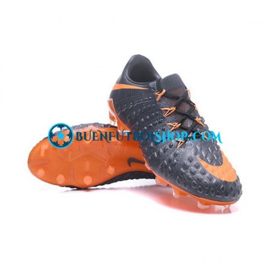 Nike HyperVenom Phantom III Elite FG Naranja Negro Botas de Fútbol