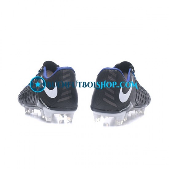 Nike HyperVenom Phantom III Elite FG Blanco Negro Botas de Fútbol