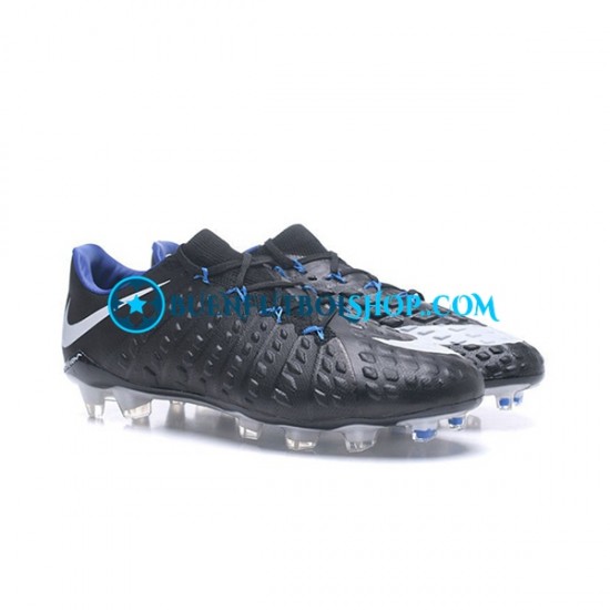 Nike HyperVenom Phantom III Elite FG Blanco Negro Botas de Fútbol