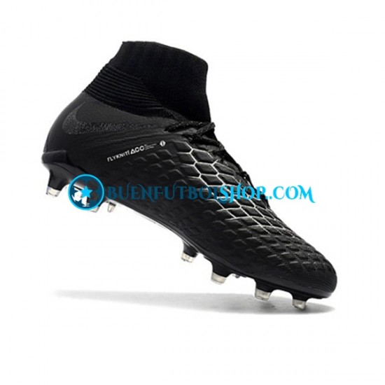 Nike Hypervenom Phantom 3 Elite DF FG Blanco Negro Botas de Fútbol