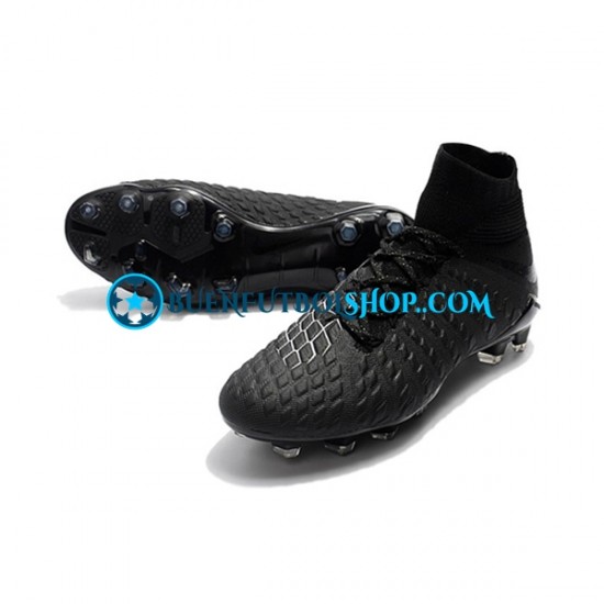 Nike Hypervenom Phantom 3 Elite DF FG Blanco Negro Botas de Fútbol