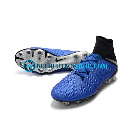 Nike Hypervenom Phantom 3 Elite DF FG Azul Botas de Fútbol