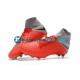 Nike Hypervenom Phantom 3 Elite DF FG Rojo Gris Botas de Fútbol