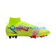 Nike Mercurial Superfly VIII Motivation Elite AG Rojo Amarillo Botas de Fútbol