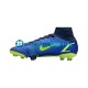 Nike Mercurial Superfly VIII Recharge Elite FG Azul Amarillo Botas de Fútbol