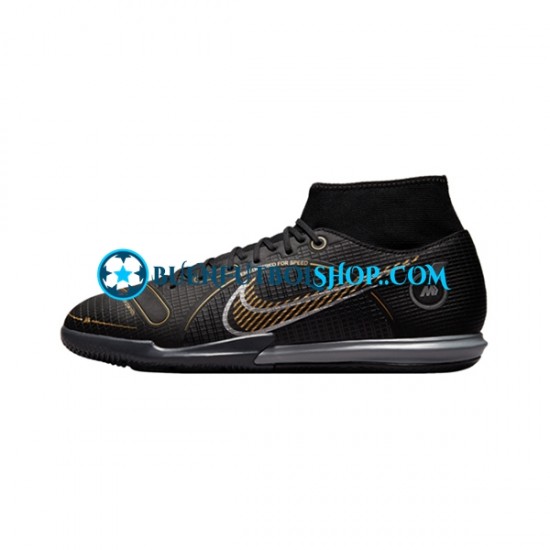 Nike Mercurial Superfly VIII Shadow Academy IC Negro Botas de Fútbol