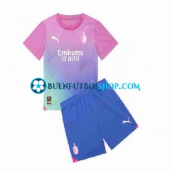 Camiseta de Fútbol AC Milan 2023-2024 Tercera Equipación Manga Corta Niño Camiseta de Fútbol AC Milan 2023-2024 Tercera Equipación Manga Corta Niño