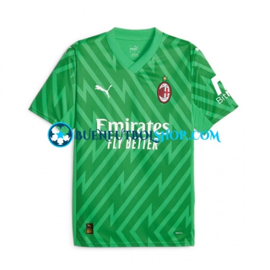 Camiseta de Fútbol AC Milan Portero 2023-2024 Primera Equipación Manga Corta Hombre