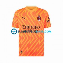 Camiseta de Fútbol AC Milan Portero Mike Maignan 16 2023-2024 Segunda Equipación Manga Corta Hombre