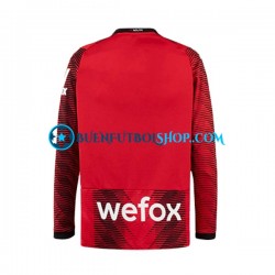 Camiseta de Fútbol AC Milan 2023-2024 Primera Equipación Manga Larga Hombre