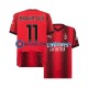 Camiseta de Fútbol AC Milan Ibrahimovic 11 2023-2024 Primera Equipación Manga Corta Hombre