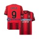 Camiseta de Fútbol AC Milan Olivier Giroud 9 2023-2024 Primera Equipación Manga Corta Hombre