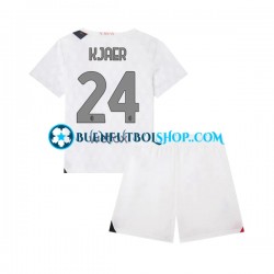 Camiseta de Fútbol AC Milan Simon Kjaer 24 2023-2024 Segunda Equipación Manga Corta Niño Camiseta de Fútbol AC Milan Simon Kjaer 24 2023-2024 Segunda Equipación Manga Corta Niño
