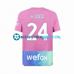 Camiseta de Fútbol AC Milan Simon Kjaer 24 2023-2024 Tercera Equipación Manga Corta Hombre Camiseta de Fútbol AC Milan Simon Kjaer 24 2023-2024 Tercera Equipación Manga Corta Hombre