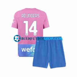 Camiseta de Fútbol AC Milan Tijjani Reijnders 14 2023-2024 Tercera Equipación Manga Corta Niño Camiseta de Fútbol AC Milan Tijjani Reijnders 14 2023-2024 Tercera Equipación Manga Corta Niño