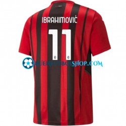 Camiseta de Fútbol AC Milan Zlatan Ibrahimovic 11 2021-2022 Primera Equipación Manga Corta Hombre Camiseta de Fútbol AC Milan Zlatan Ibrahimovic 11 2021-2022 Primera Equipación Manga Corta Hombre