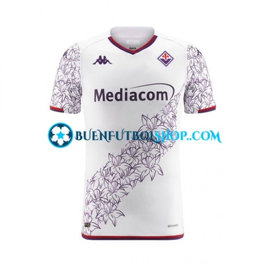 Camiseta de Fútbol ACF Fiorentina 2023-2024 Segunda Equipación Manga Corta Hombre