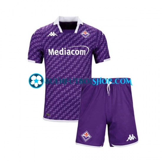 Camiseta de Fútbol ACF Fiorentina 2023-2024 Primera Equipación Manga Corta Niño