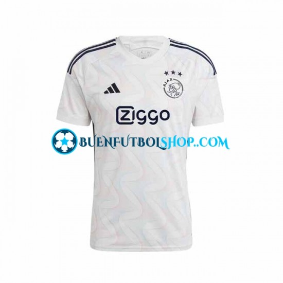 Camiseta de Fútbol AFC Ajax 2023-2024 Segunda Equipación Manga Corta Hombre