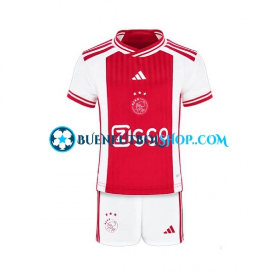 Camiseta de Fútbol AFC Ajax 2023-2024 Primera Equipación Manga Corta Niño