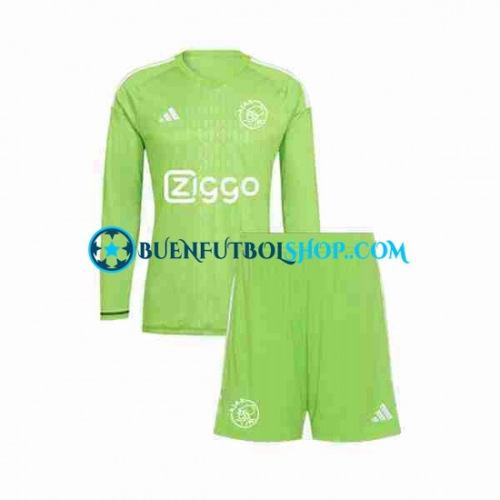 Camiseta de Fútbol AFC Ajax Portero 2023-2024 Primera Equipación Manga Larga Niño