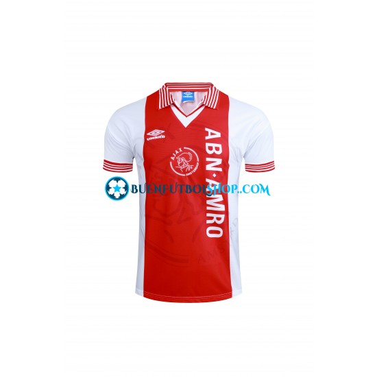 Camiseta de Fútbol AFC Ajax Retro 1994-1995 Primera Equipación Manga Corta Hombre