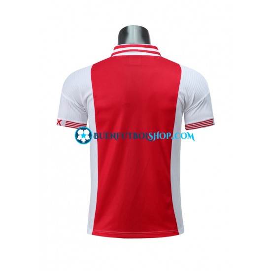 Camiseta de Fútbol AFC Ajax Retro 1997-1998 Primera Equipación Manga Corta Hombre