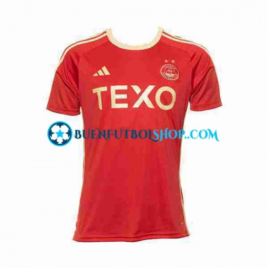 Camiseta de Fútbol Aberdeen 2023-2024 Primera Equipación Manga Corta Hombre