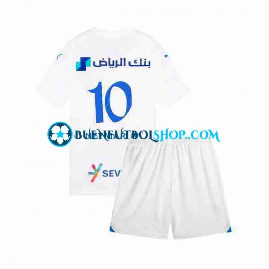 Camiseta de Fútbol Al Hilal Neymar JR 10 2023-2024 Segunda Equipación Manga Corta Niño