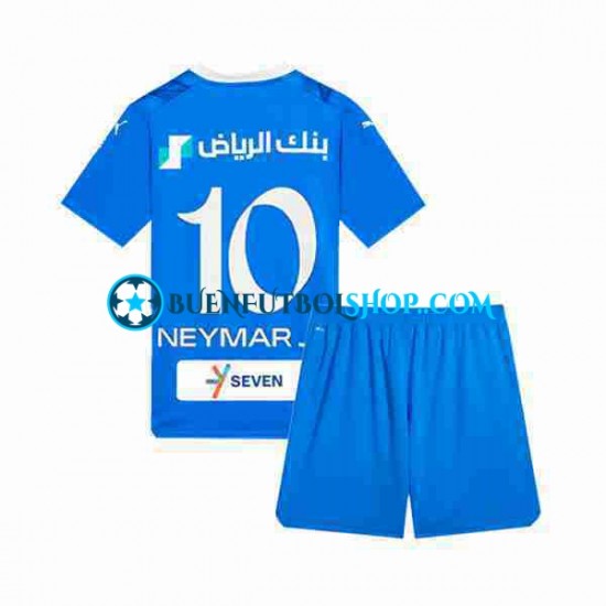 Camiseta de Fútbol Al Hilal Neymar JR 10 2023-2024 Primera Equipación Manga Corta Niño