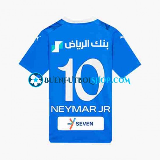 Camiseta de Fútbol Al Hilal Neymar JR 10 2023-2024 Primera Equipación Manga Corta Hombre