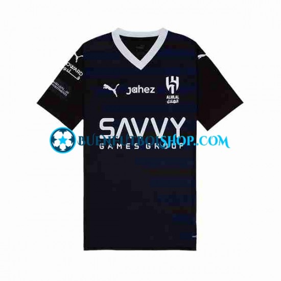 Camiseta de Fútbol Al Hilal 2023-2024 Tercera Equipación Manga Corta Hombre