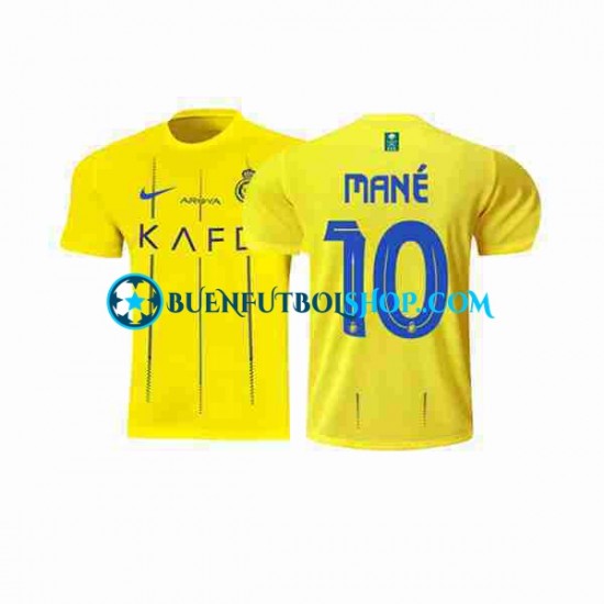 Camiseta de Fútbol Al-Nassr Mane 10 2023-2024 Primera Equipación Manga Corta Hombre