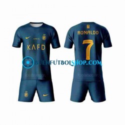 Camiseta de Fútbol Al-Nassr Ronaldo 7 2023-2024 Segunda Equipación Manga Corta Niño Camiseta de Fútbol Al-Nassr Ronaldo 7 2023-2024 Segunda Equipación Manga Corta Niño