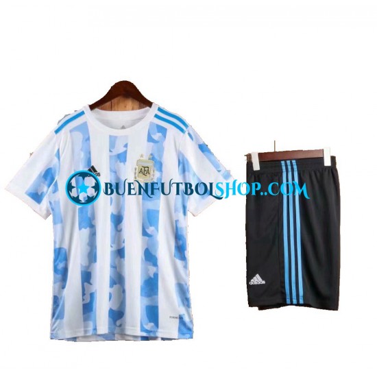 Camiseta de Fútbol Argentina 2021 Primera Equipación Manga Corta Niño