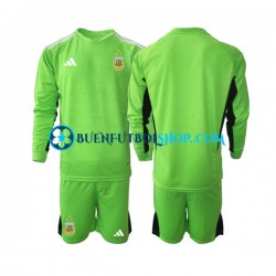 Camiseta de Fútbol Argentina Portero World Cup 2022 Primera Equipación Manga Larga Niño Camiseta de Fútbol Argentina Portero World Cup 2022 Primera Equipación Manga Larga Niño