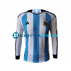 Camiseta de Fútbol Argentina World Cup 2022 Primera Equipación Manga Larga Hombre Camiseta de Fútbol Argentina World Cup 2022 Primera Equipación Manga Larga Hombre