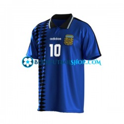 Camiseta de Fútbol Argentina Maradona 10 Retro 1994 Segunda Equipación Manga Corta Hombre