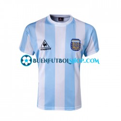 Camiseta de Fútbol Argentina Retro 1986 Primera Equipación Manga Corta Hombre Camiseta de Fútbol Argentina Retro 1986 Primera Equipación Manga Corta Hombre