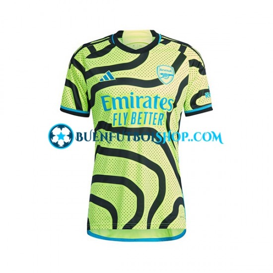 Camiseta de Fútbol Arsenal Gabriel Martinelli 11 2023-2024 Segunda Equipación Manga Corta Hombre