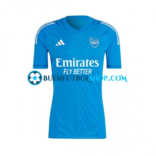 Camiseta de Fútbol Arsenal Portero 2023-2024 Segunda Equipación Manga Corta Hombre