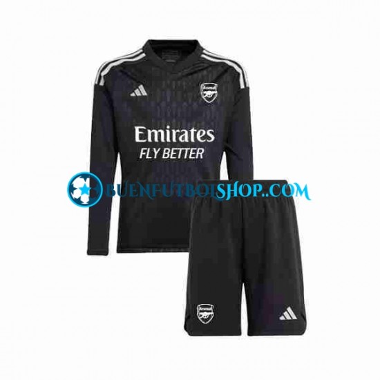 Camiseta de Fútbol Arsenal Portero 2023-2024 Primera Equipación Manga Larga Niño