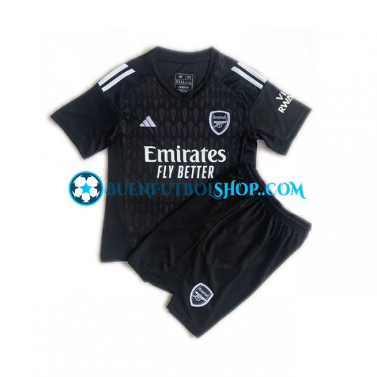 Camiseta de Fútbol Arsenal Portero 2023-2024 Primera Equipación Manga Corta Niño