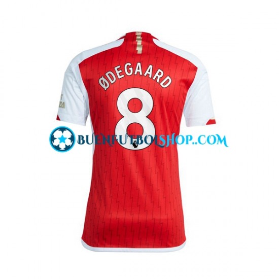 Camiseta de Fútbol Arsenal Martin Odegaard 8 2023-2024 Primera Equipación Manga Corta Hombre