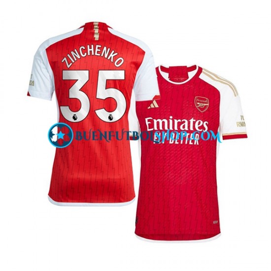 Camiseta de Fútbol Arsenal Oleksandr Zinchenko 35 2023-2024 Primera Equipación Manga Corta Hombre